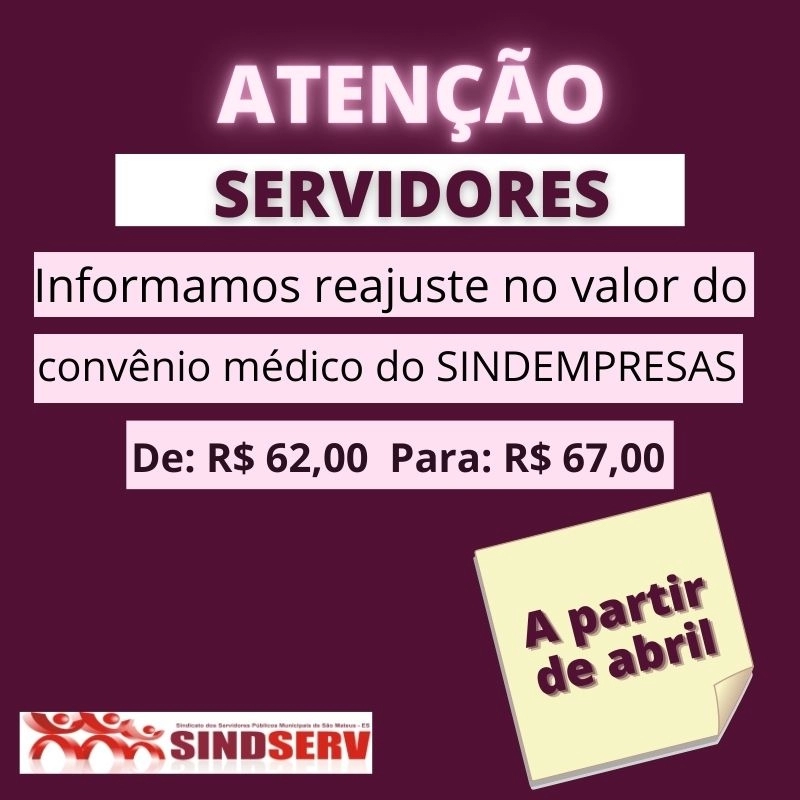REAJUSTE SINDEMPRESAS